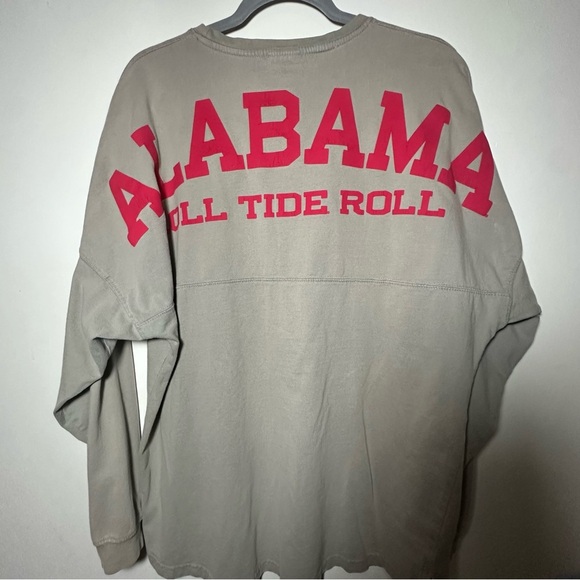 Pressbox ALABAMA Long Sleeve Shirt with Red Logo Roll Tide 100% Cotton - Picture 6 of 7